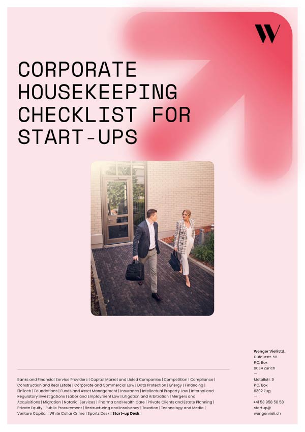 Wenger Vieli Corporate Housekeeping